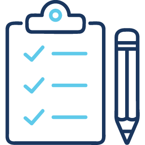 Clipboard icon representing IT compliance, documentation, and process management